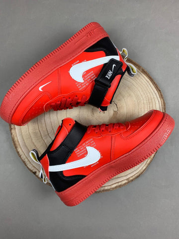 Nike Air Force 1 High Rojo/Blanco