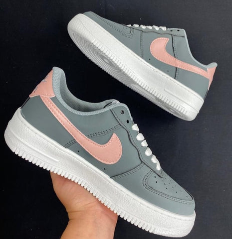 Nike Air Force 1 Gris/Rosa