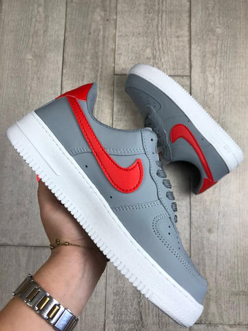 Nike Air Force 1 Gris Rojo zapaswavy2