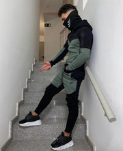 NIKE TECH FLEECE VERDE Y NEGRO