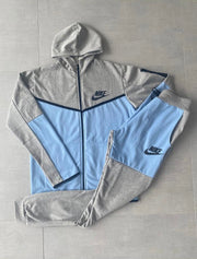 NIKE TECH FLEECE AZUL/GRIS